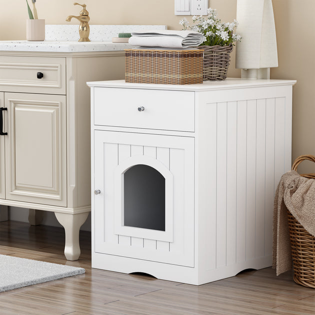 Wooden Pet Litter Box Furniture