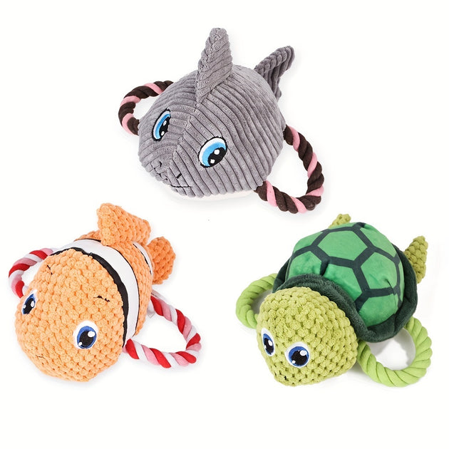 Turtle Shaped Interactive Dog Chew Toy