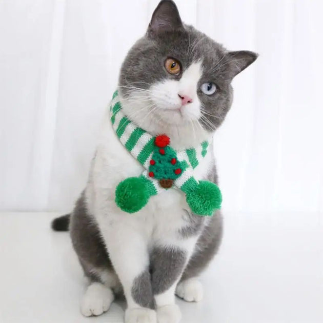 Adjustable Winter Knitted Pet Scarf