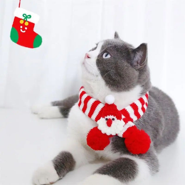 Adjustable Winter Knitted Pet Scarf