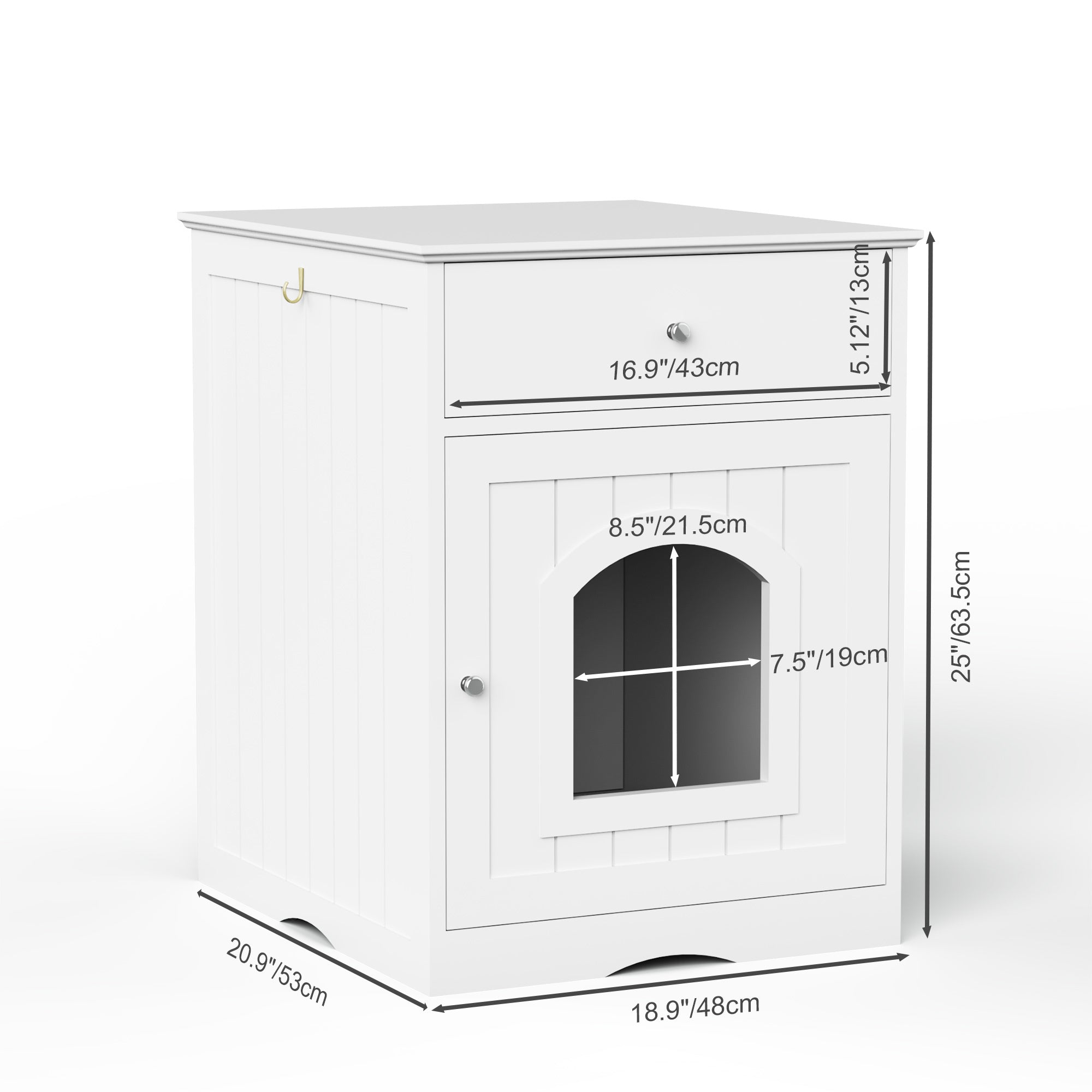 Wooden Pet Litter Box Furniture