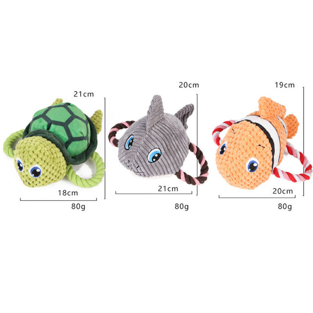 Turtle Shaped Interactive Dog Chew Toy